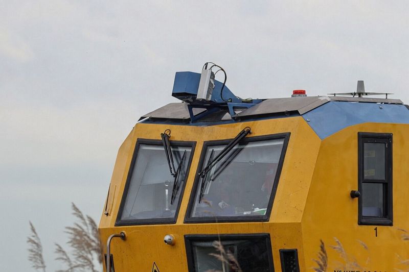 De nieuwe stopmachine van VolkerRail voor de eerste keer ingezet